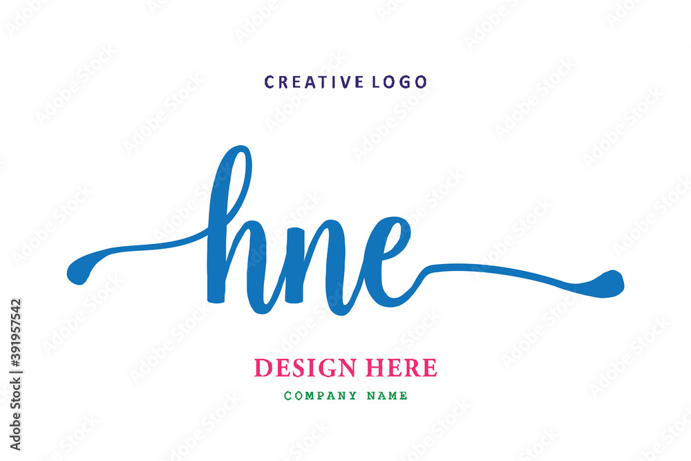 HNE lettering logo is simple, easy to understand and authoritative HNE lettering logo is simple, easy to understand and authoritative