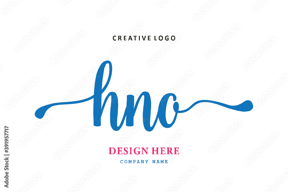 HNO lettering logo is simple, easy to understand and authoritative HNO lettering logo is simple, easy to understand and authoritative
