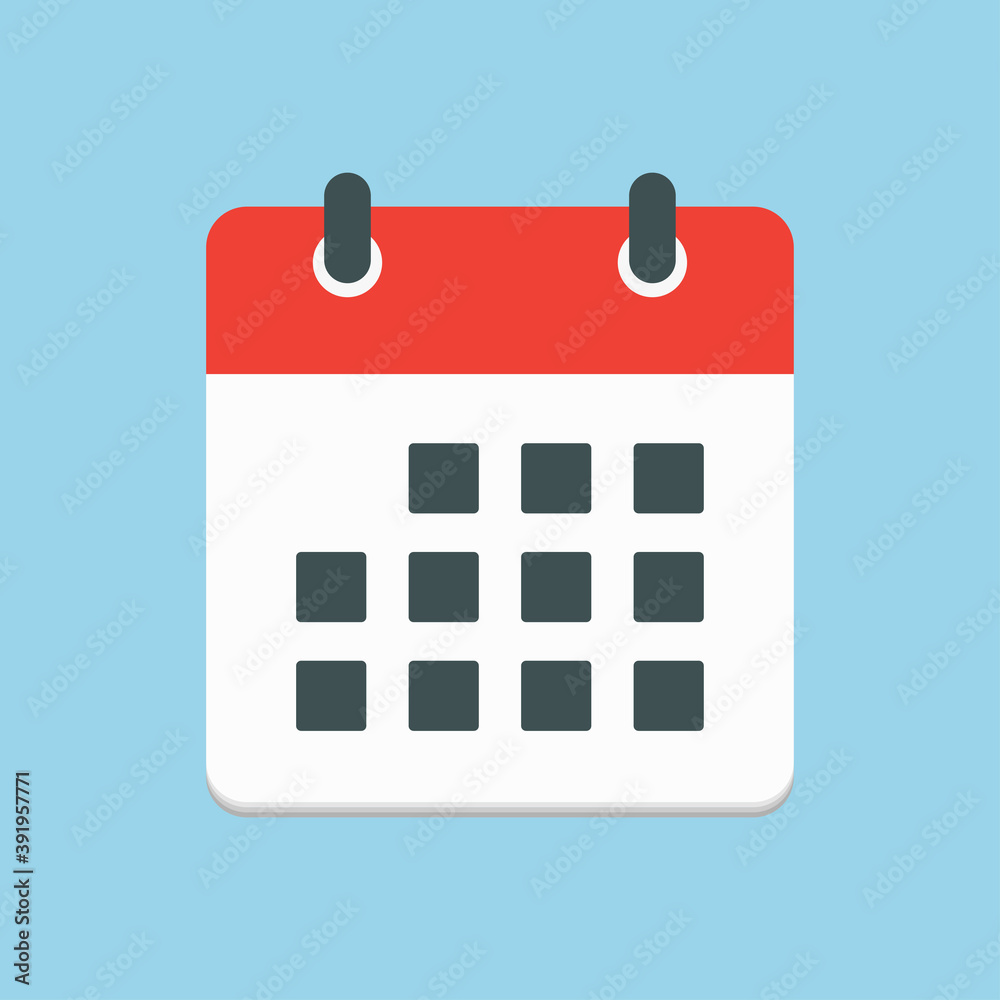 Icon page calendar - schedule, deadline, date, app Icon page calendar - schedule, deadline, date, app