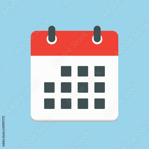 Icon page calendar - schedule, deadline, date, app