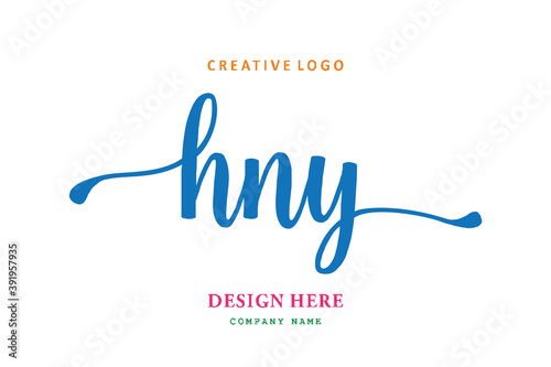 HNY lettering logo is simple, easy to understand and authoritative