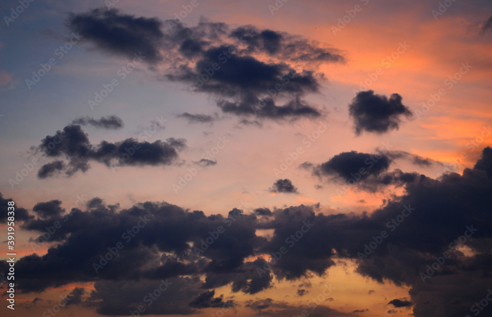 Krabi, Thailand - Tonsai Bay Sky & Clouds at Sunset