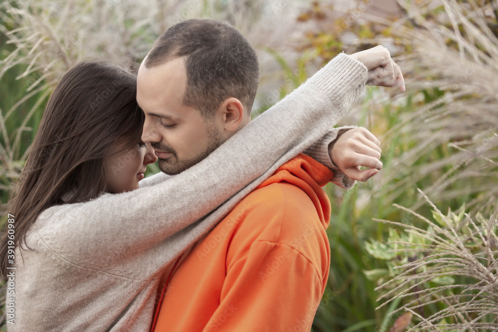 Affectionate, sensual young couple hugging
Affectionate, sensual young couple hugging