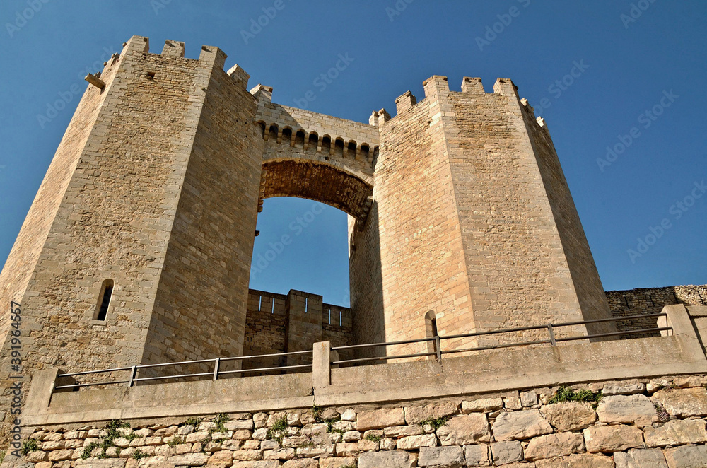 Historic city gate of Morella, Castellon - Portugal