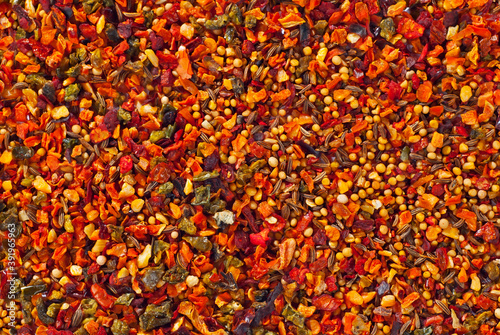 Wallpaper Mural A mixture of different spices close up. Textures of colorful spices and condiments. Torontodigital.ca