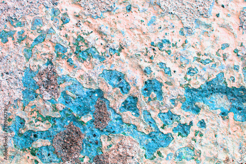 Mold like surface, grungy, old, toxic.