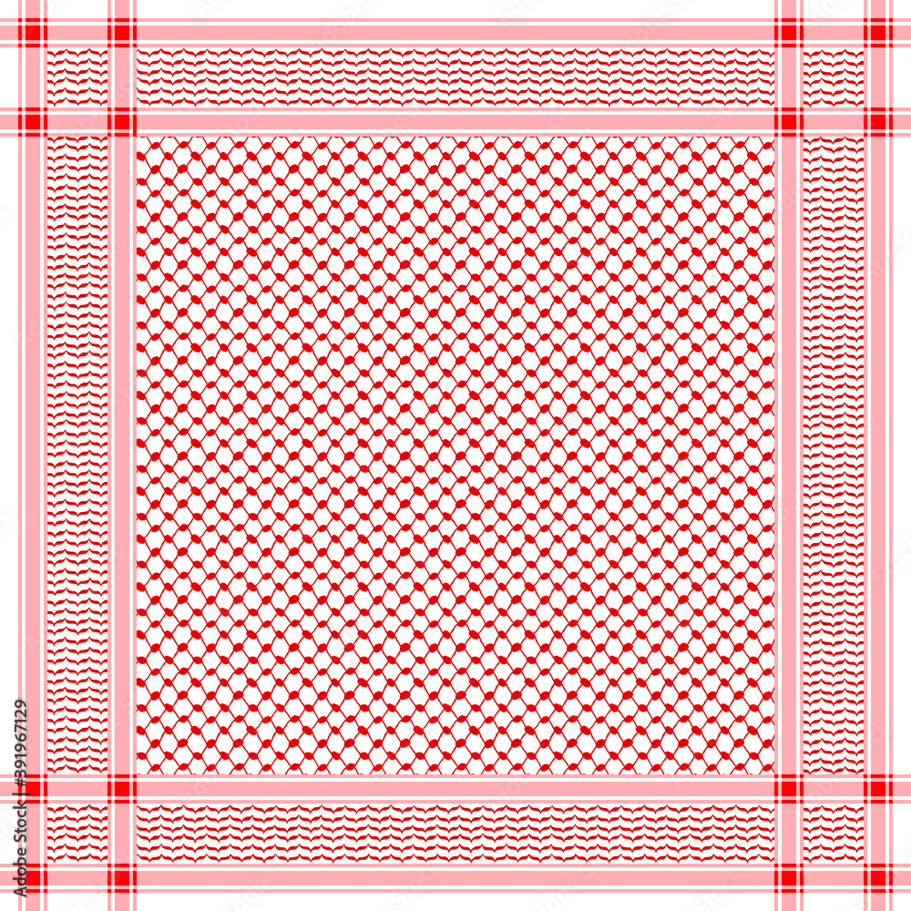 classical-keffiyeh-vector-pattern-traditional-middle-eastern-headdress