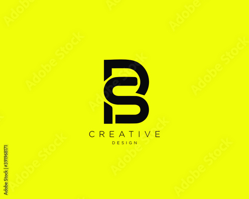 Creative and Minimalist Letter PS Logo Design Using letters P and S , PS Monogram