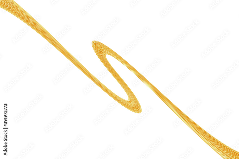 Swirled long blond hair strand on white, isolated Swirled long blond hair strand on white, isolated