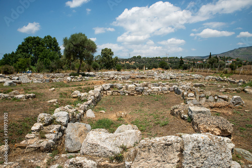 The ancient city of Eretria Euboea Greece photo