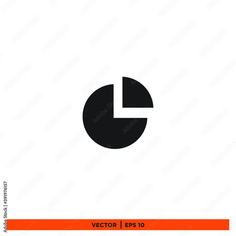 Icon vector graphic of diagram circle, good for template presentation Icon vector graphic of diagram circle, good for template presentation