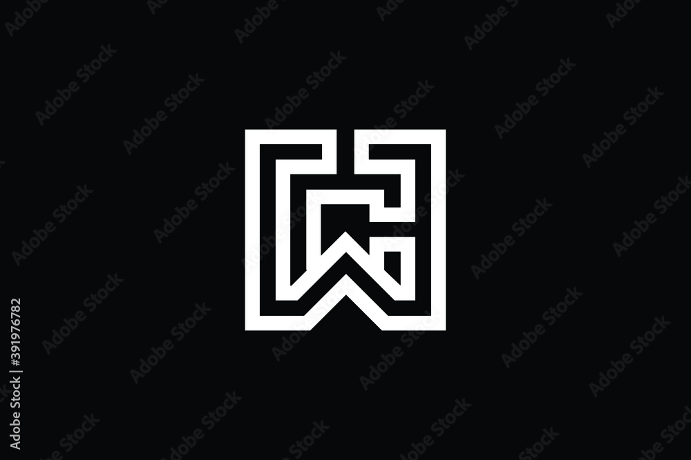 WC logo letter design on luxury background. CW logo monogram initials letter concept. WC icon logo design. CW elegant and Professional letter icon design on black background. W C CW WC WC logo letter design on luxury background. CW logo monogram initials letter concept. WC icon logo design. CW elegant and Professional letter icon design on black background. W C CW WC