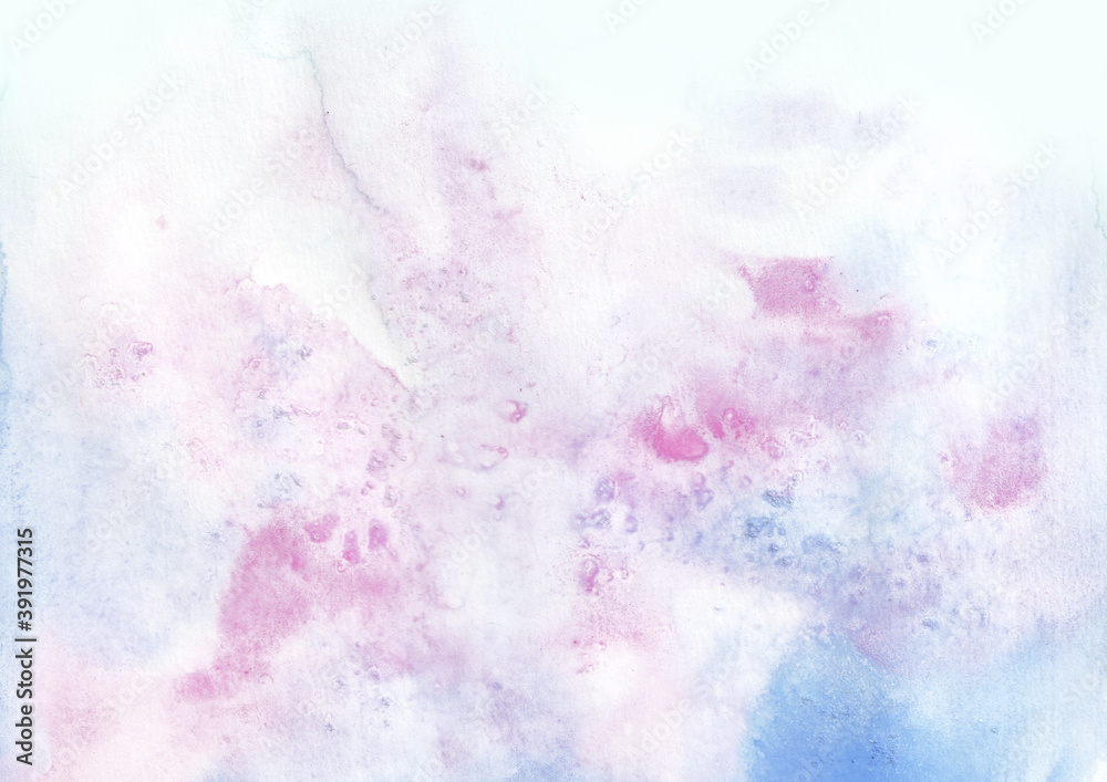 abstract violet watercolor hand painted background