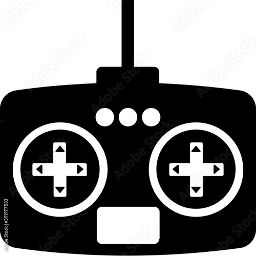 
Remote controller, drone controller solid icon 
