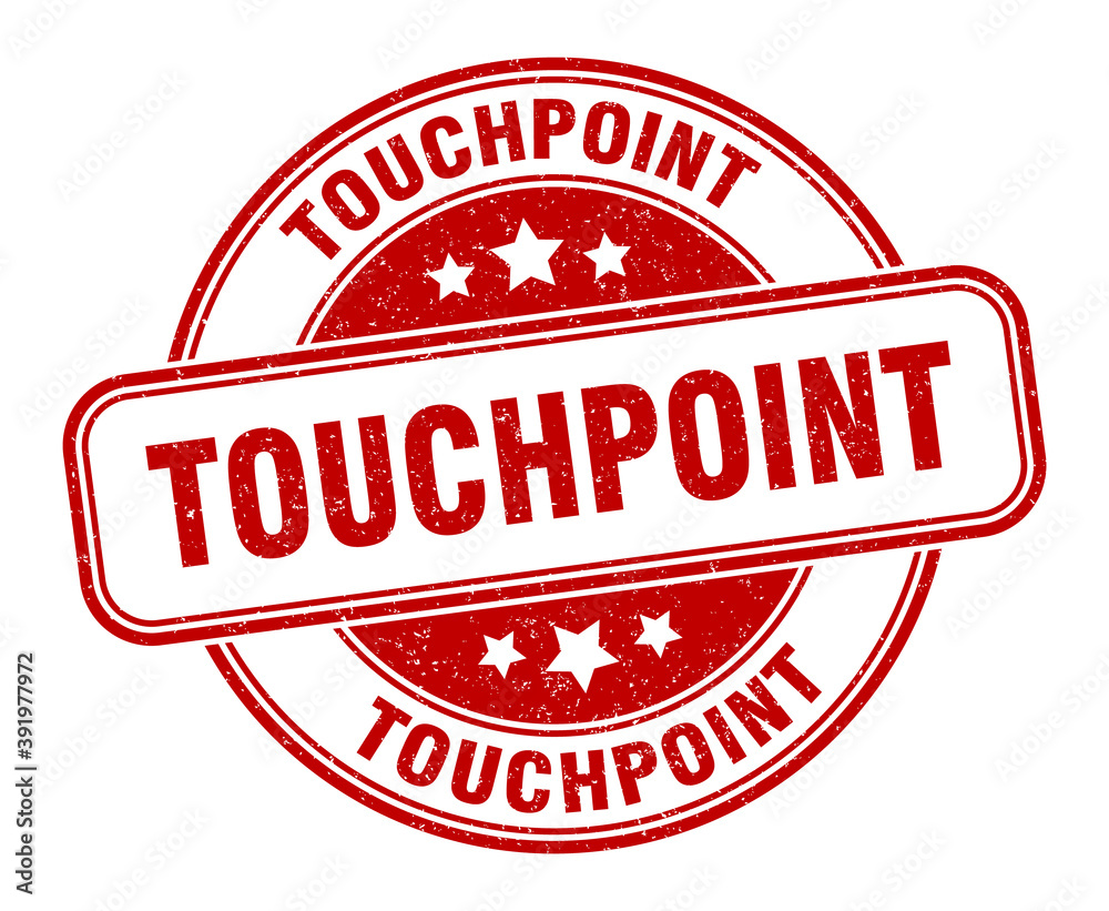 touchpoint stamp. touchpoint label. round grunge sign touchpoint stamp. touchpoint label. round grunge sign