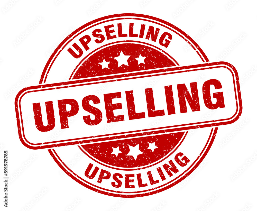 upselling stamp. upselling label. round grunge sign upselling stamp. upselling label. round grunge sign