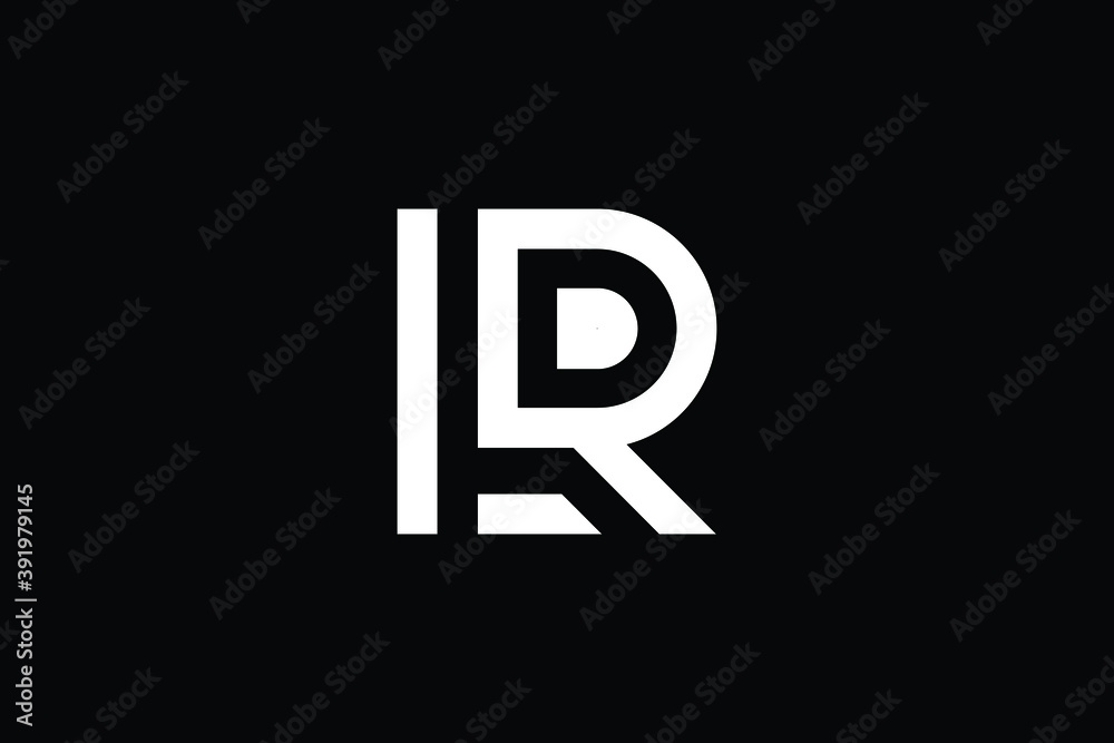 RD logo letter design on luxury background. DR logo monogram initials letter concept. RD icon logo design. DR elegant and Professional letter icon design on black background. R D DR RD