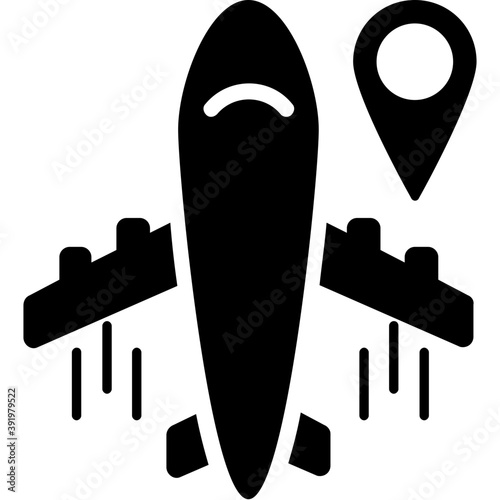
A flying Airplane 
