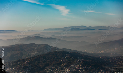 mountains in the morning mist © Mirela