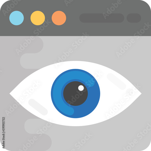 
A simple eye representing monitoring concept
