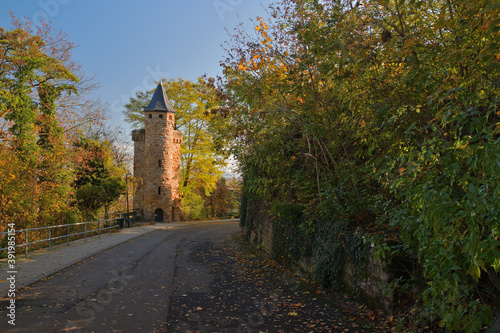 Photos Der Ruprechtsturm im herbstlichen Oppenheim am Rhein