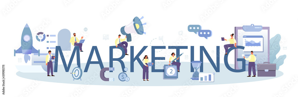 Marketing typographic header. Statistics analysis, marketing strategy Marketing typographic header. Statistics analysis, marketing strategy