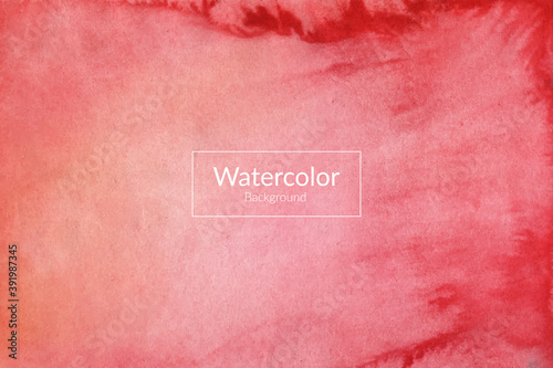 Hand painted abstract red watercolor texture background design