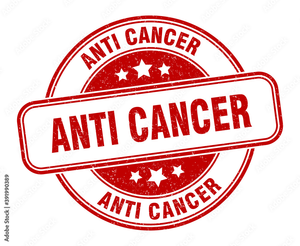 anti cancer stamp. anti cancer label. round grunge sign anti cancer stamp. anti cancer label. round grunge sign