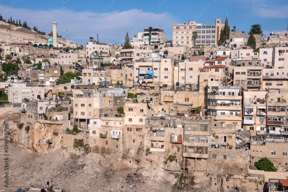 Barrio de Siwan en Jerusalén, Israel