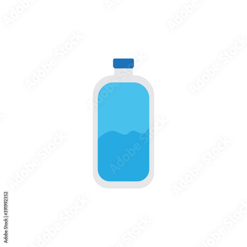 Water bottle icon isolated on white background. Vector illustration