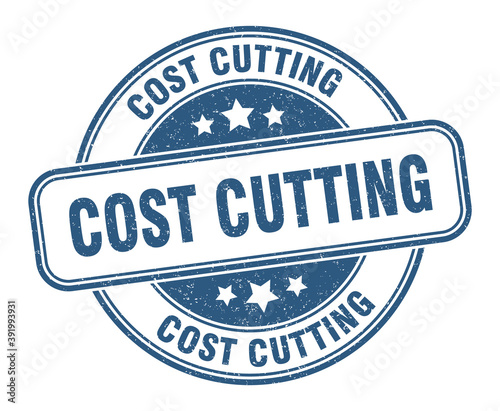 Free Download cost cutting stamp. cost cutting label. round grunge sign - GFXLoad