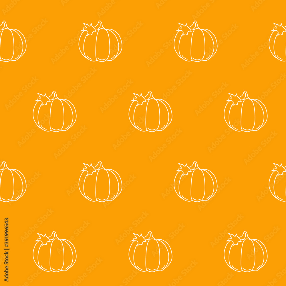 Wrapping paper - Seamless pattern of pumpkin symbol for vector graphic design