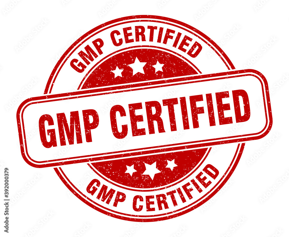 gmp certified stamp. gmp certified label. round grunge sign gmp certified stamp. gmp certified label. round grunge sign