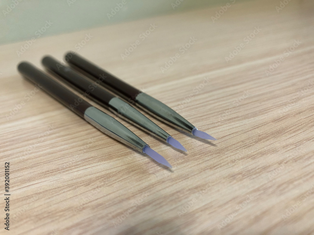 brushes on the table brushes on the table