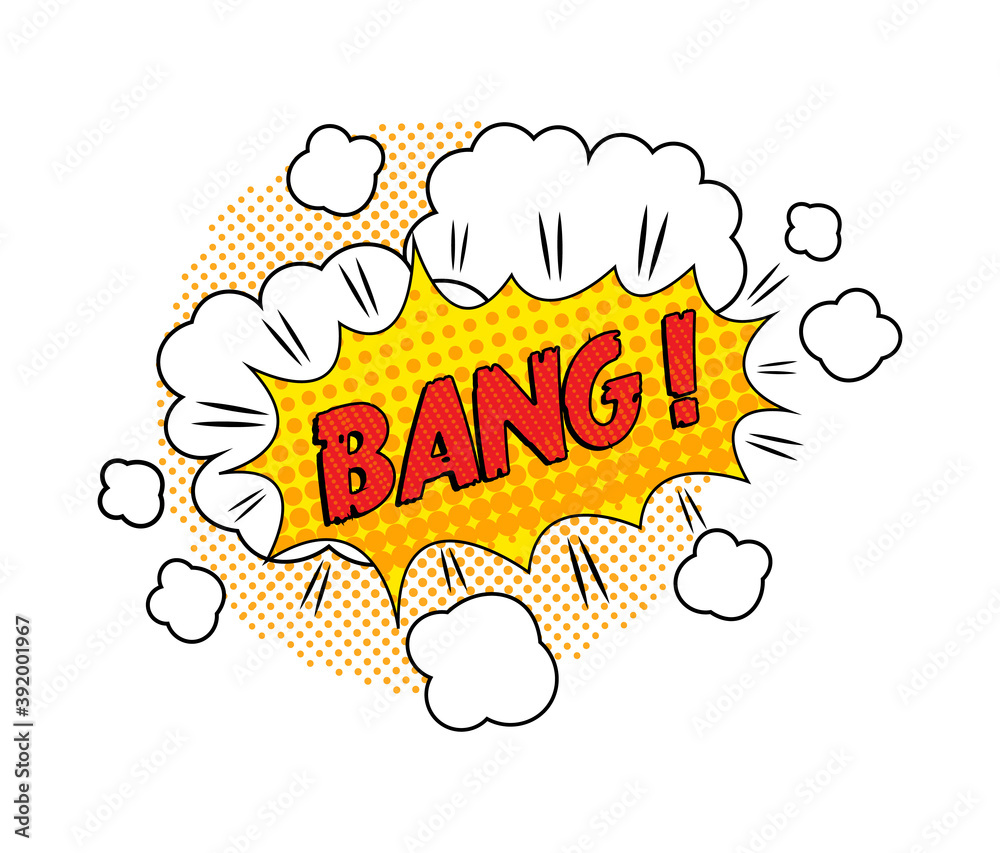 Comic speech bubble. Speech clouds with quotes, exclamations, , surprise, admiration, anger, sound effects pop art. Cartoon pattern with comic speech bubble, boom, burst clouds.
