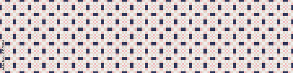 Fototapeta premium Abstract Cross Pattern Dots Logo generative computational art illustration