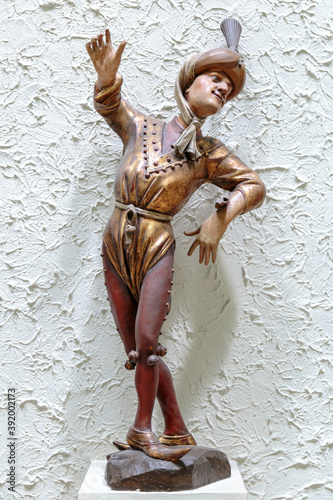 Moreska dancer wood ancient doll created by Erasmus Grasser in 1503 for Munich town hall. photo