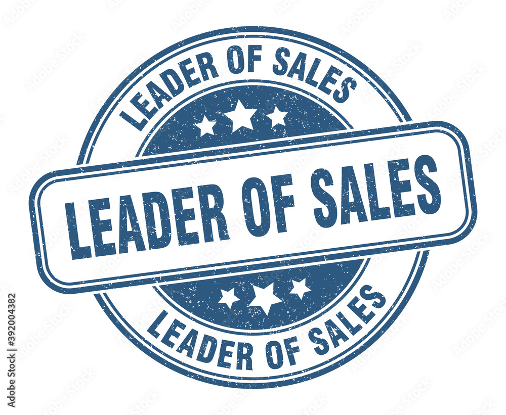 leader of sales stamp. leader of sales label. round grunge sign leader of sales stamp. leader of sales label. round grunge sign