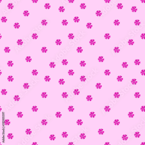 Beautiful party seamless pattern of watercolor bright purple bows.Isolated on a pink background.Cute hand drawn illustration.For gift paper,packaging,wallpaper,wrapping,fabrics,prints,textiles.