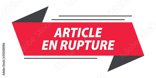 article en rupture bannière
