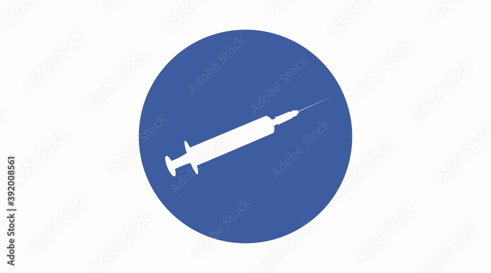Vector Isolated Illustration of a Syringe. Syringe Icon Vector Isolated Illustration of a Syringe. Syringe Icon