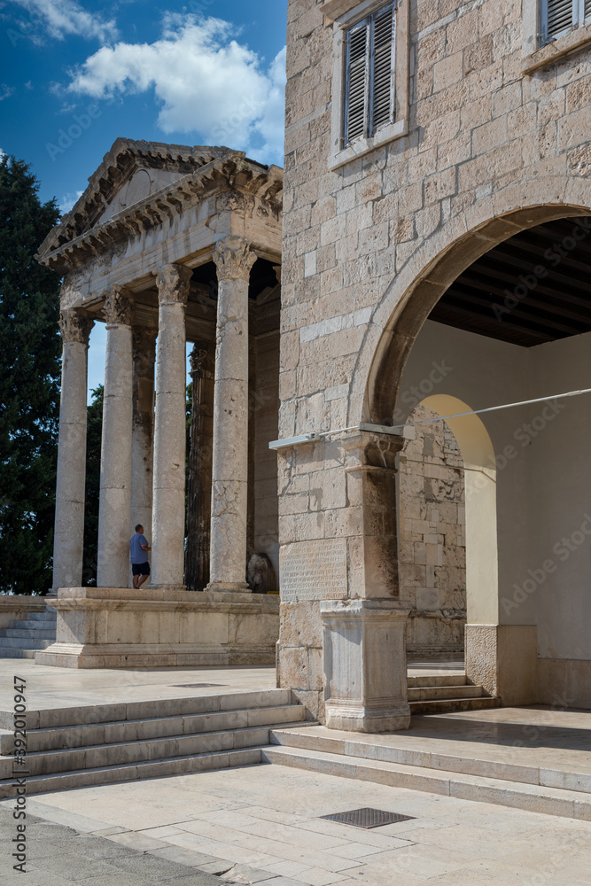 Obraz premium Augustus Tempel in Pula