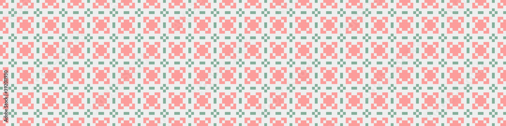 Fototapeta premium Abstract Cross Pattern Dots Logo generative computational art illustration