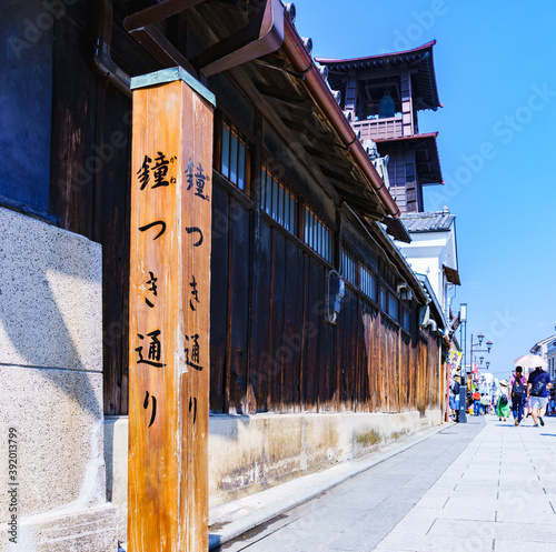 Japanese famous sightseeing spot in kawagoe photo