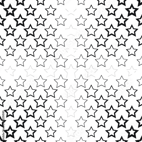 Star seamless pattern vector