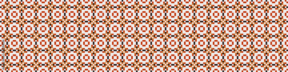 Fototapeta premium Abstract Cross Pattern Dots Logo generative computational art illustration