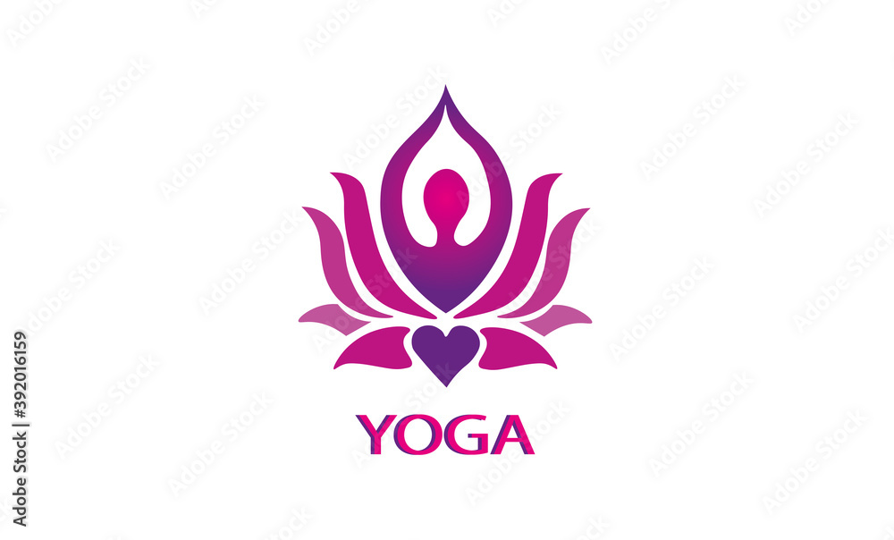 Yoga Logo , Logo Yoga , Lotus Yoga Logo , Logo Yoga , Lotus