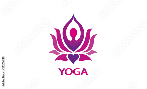 Yoga Logo , Logo Yoga , Lotus	