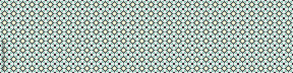 Abstract Cross Pattern Dots Logo generative computational art illustration