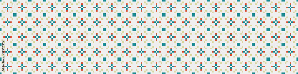 Abstract Cross Pattern Dots Logo generative computational art illustration
